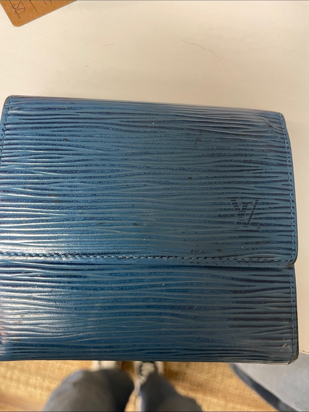 Louis Vuitton Blue Epi Leather Tote with Matching Wallet - Picture 3 of 4